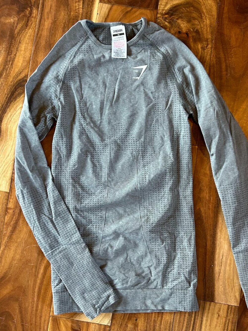 Gymshark Vital Seamless 2.0 Long Sleeve Top Gray